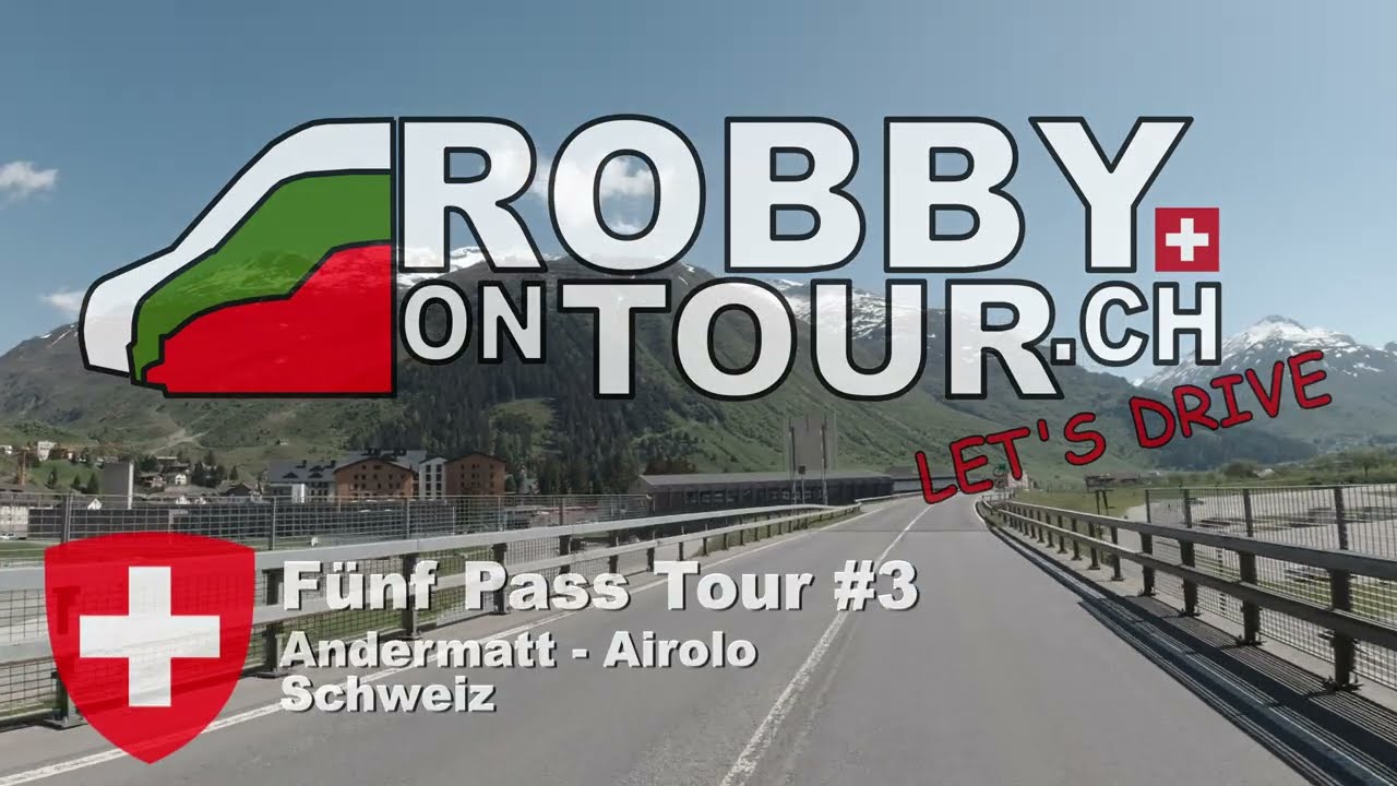 Let's Drive🚙 | F&uuml;nf Pass Tour #3 Andermatt ⇨ Airolo, Schweiz | 4K UHD 60fps