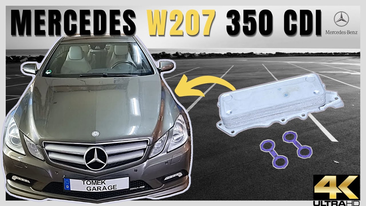 WYMIANA TURBINY, USZCZELEK CHŁODNICZKI OLEJU ORAZ OLEJU - MERCEDES BENZ W207 350 CDI