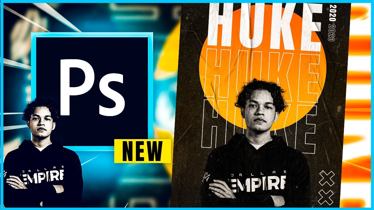 PHOTOSHOP TUTORIAL - ABSTRACT Esports Poster Design (EASY)