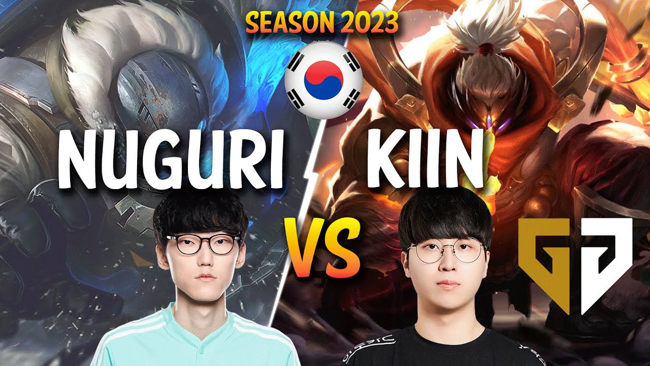 Nuguri vs GEN Kiin - Nuguri GRAGAS vs Kiin JAX Top - Patch 13.24 KR Ranked