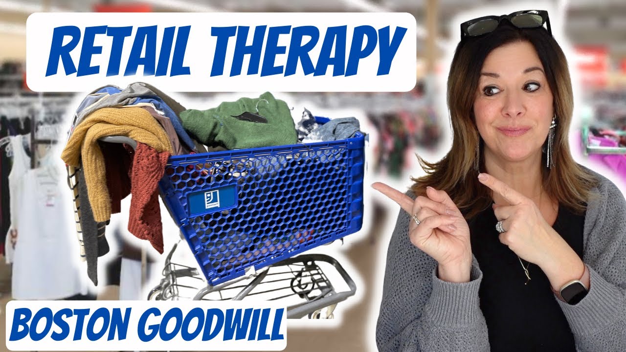 Retail Therapy Thrift Haul! Thrift with me at BOSTON Goodwill Amazing SOLD COMPS on Poshmark!
