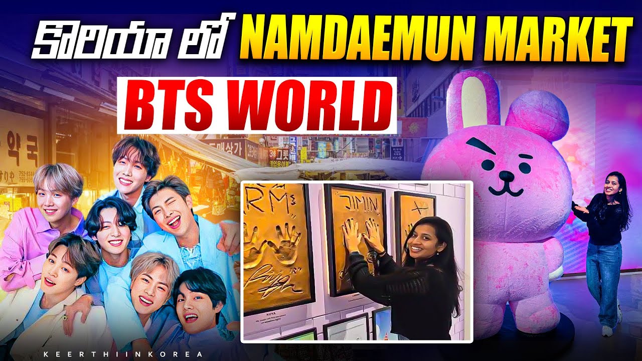 Exploring BTS Handprints & Photos + Namdaemun Market  | Seoul Travel Vlog