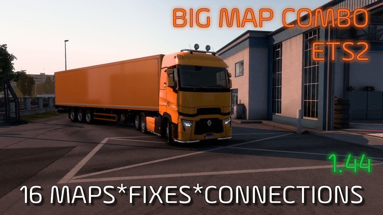 16 карт Combo для ETS2 1.44 ★ с Eurafrica ★ Promods 2.61, Roextended 3.4, EAA ★ Руководство по на...