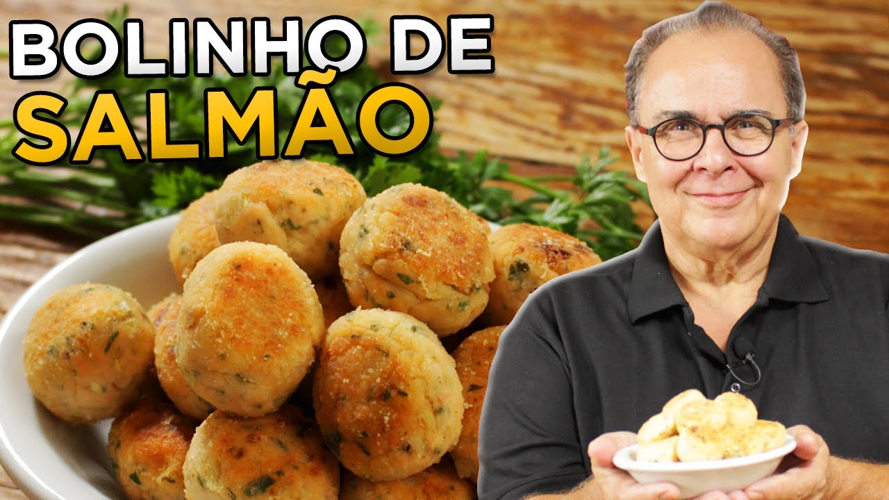 Bolinho de Salmão do Chef Taico