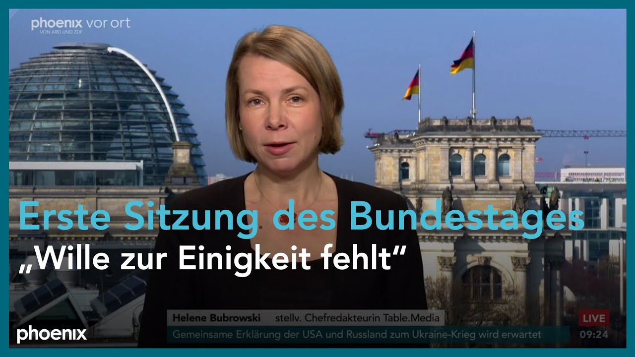 phoenix nachgefragt mit Helene Bubrowski (Table.Media) am 25.03.2025