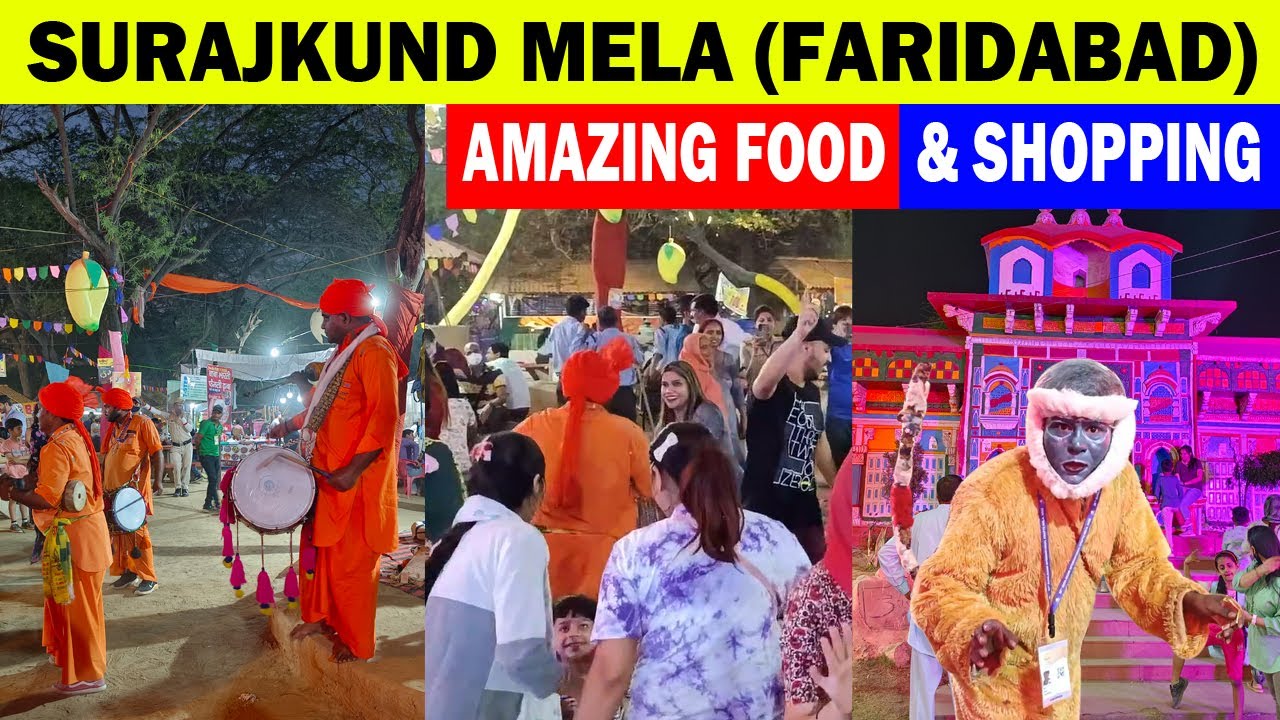 Surajkund International Crafts Mela (Faridabad) Food + Rides + Shopping ! Surajkund Mela 2023