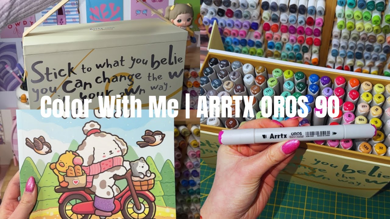 Color With Me | Arrtx Oros 90 | Avis | Cosy Coloriage 🎨💓✨