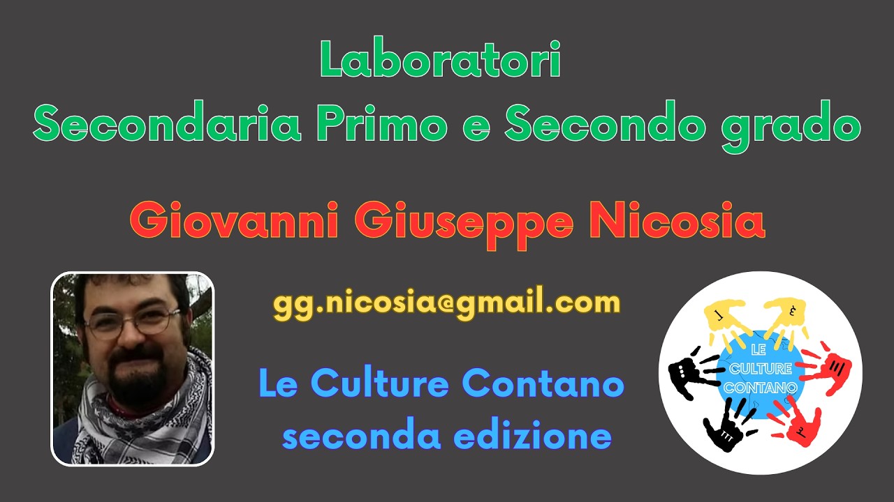ll ed - primo incontro laboratoriale - secondaria primo e secondo grado - Giovanni Giuseppe Nicosia