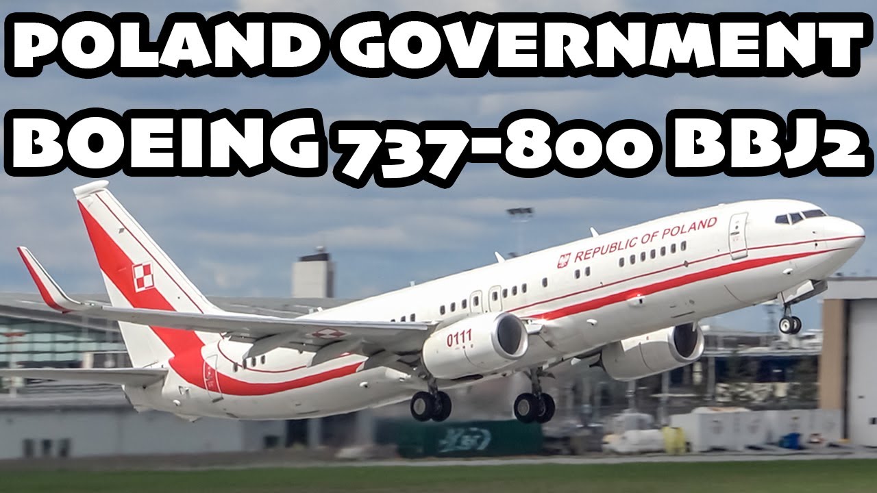 VIP MOVEMENT! Polish Air Force Boeing 737-800 (BBJ2) departing Ottawa (YOW / CYOW)