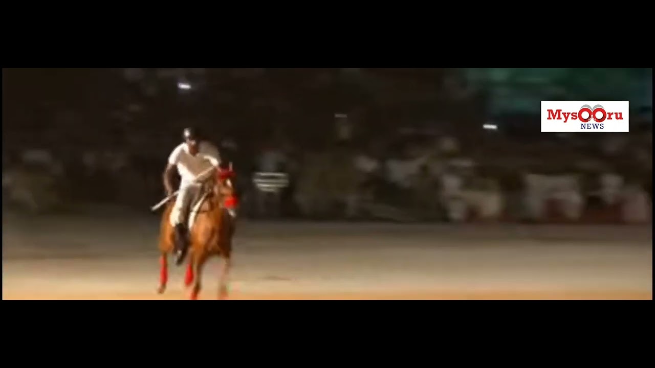 Tent pegging by Mounted Police Company 