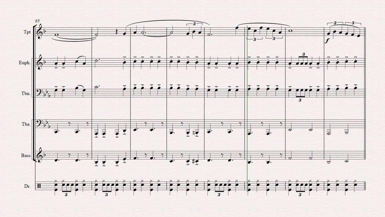 Time to say goodbye - Bocelli/Brightman - Brass Trio Low - Arr. Thomas H. Graf