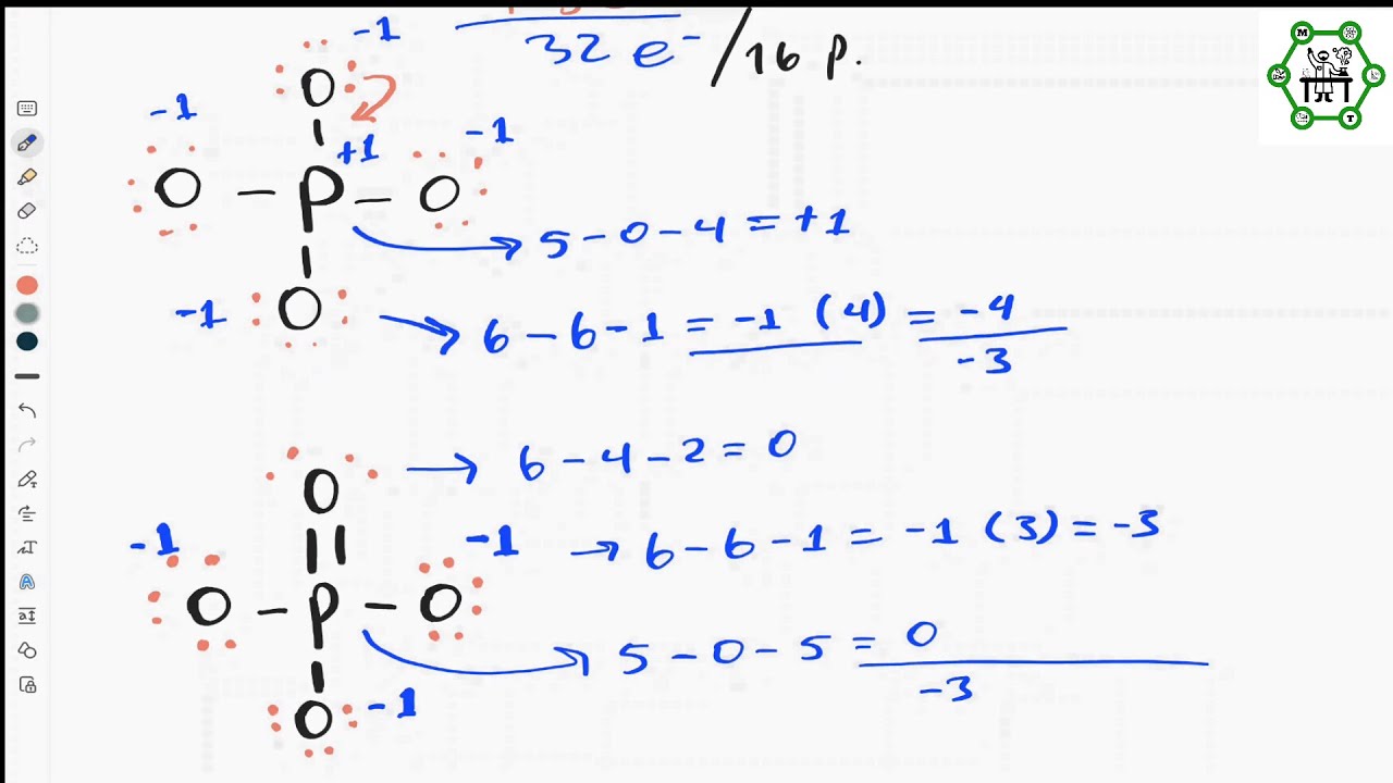 Estructura de Lewis Para el Ion Fosfato Utilizando Cargas Formales
