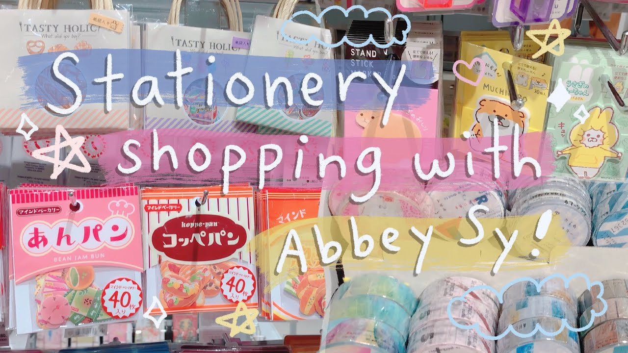 Japanese Stationery Shopping Challenge ($10 Budget) with Abbey! 🛒 | Rainbowholic