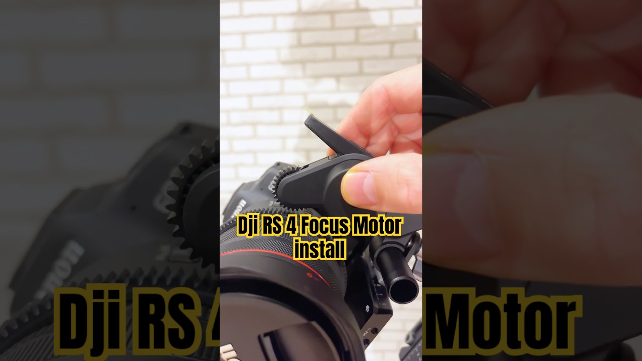 How to install Focus Motor on DJI RS4 #djirs4 #rs4combo #gimbal #focusmotor #short #rs3pro #rs4pro