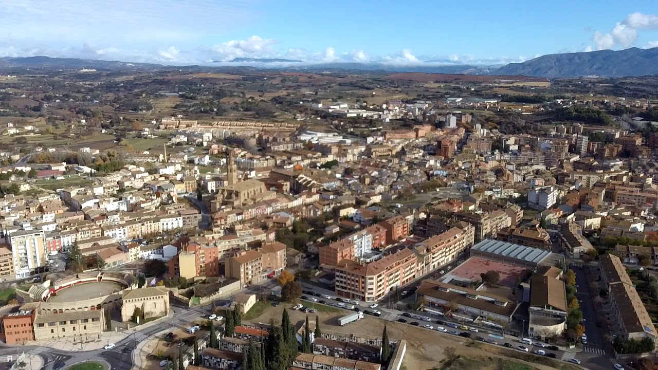 Barbastro visto desde un dron