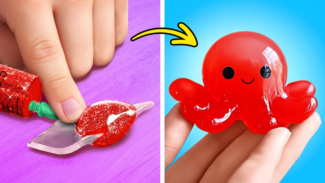 СДЕЛАЙ СВОИ ФИДЖЕТ-ИГРУШКИ! 🎨 Простые и крутые DIY-трюки! От 123 GO!