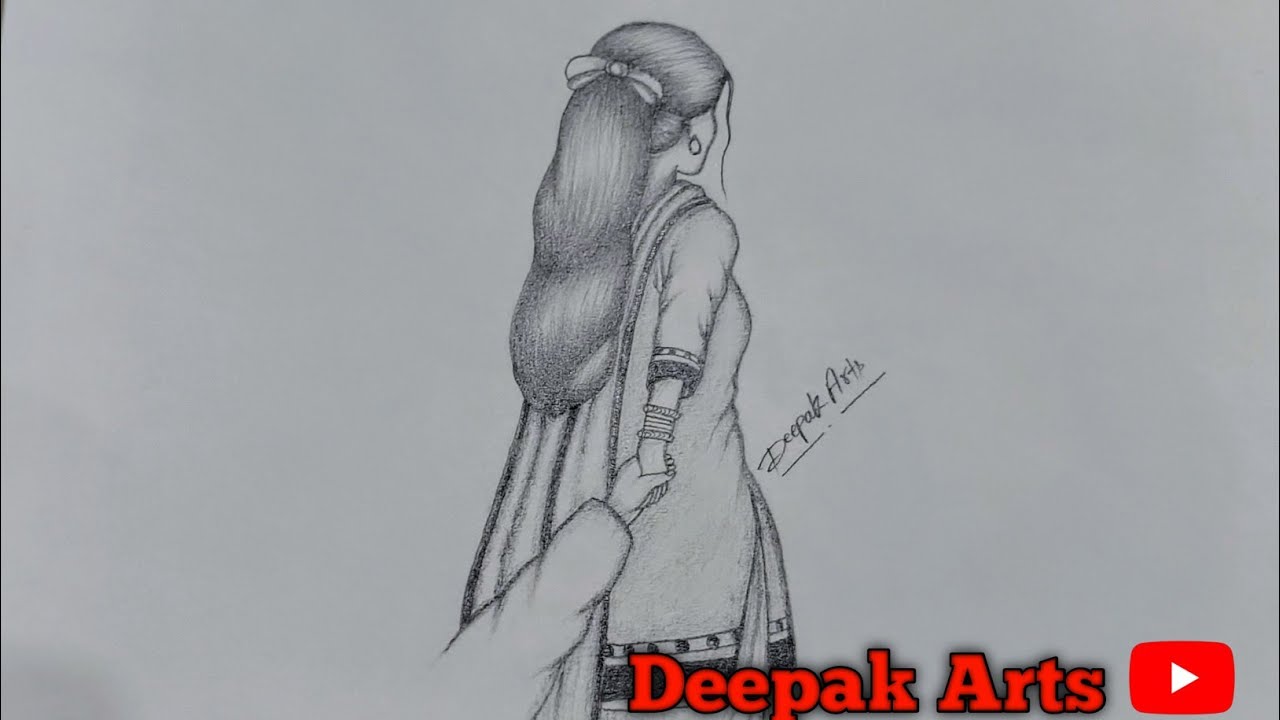 How To Draw a Couple Girl Hold Boy Hand || Pencil Drawing For Beginners || Pencil Sketch 