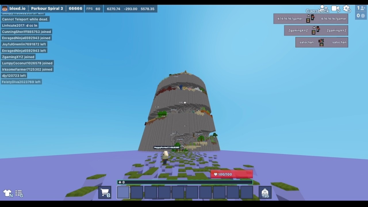 Playing bloxd.io parkour spiral to prove I'm good at parkour | Bloxd.io