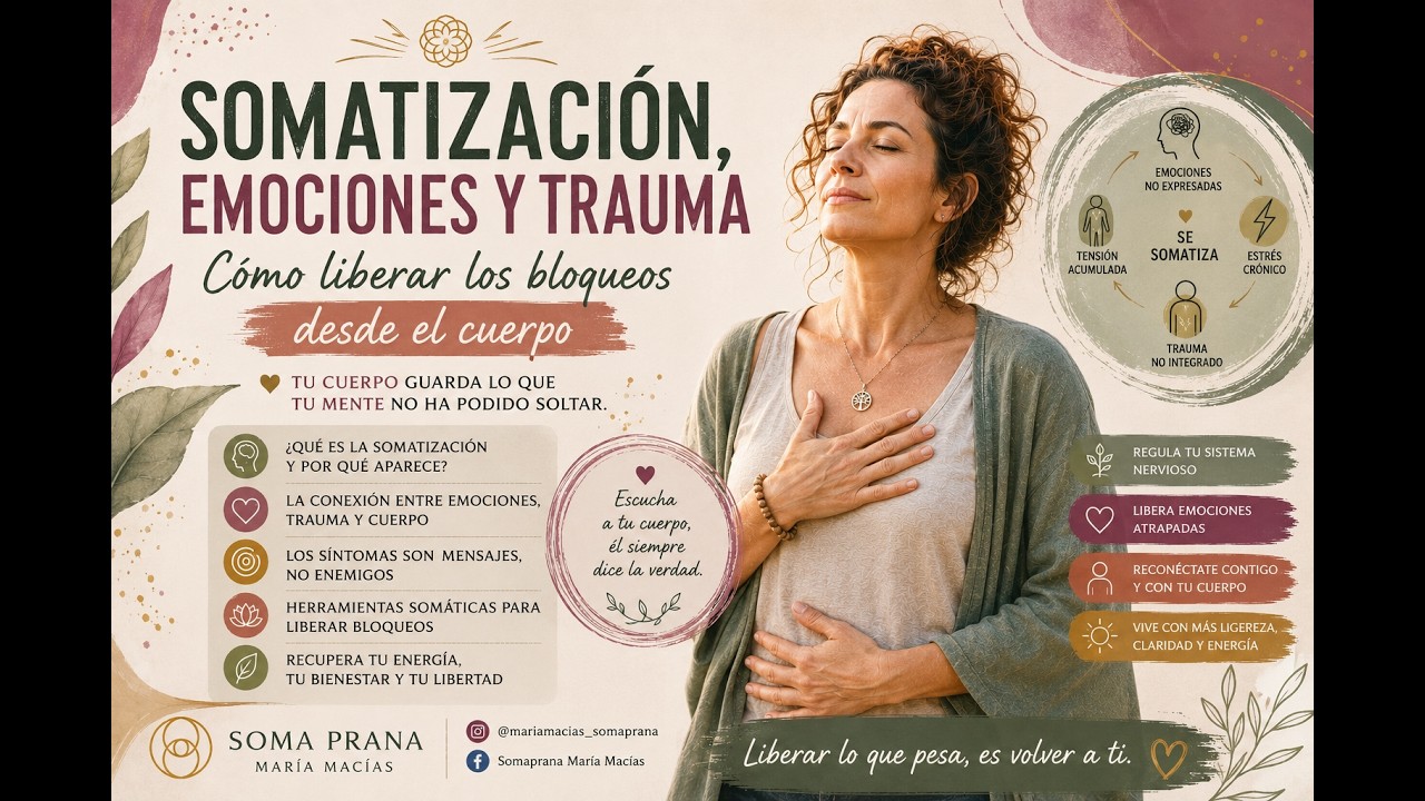 Somatización, emociones y energía: cómo liberar bloqueos desde el cuerpo