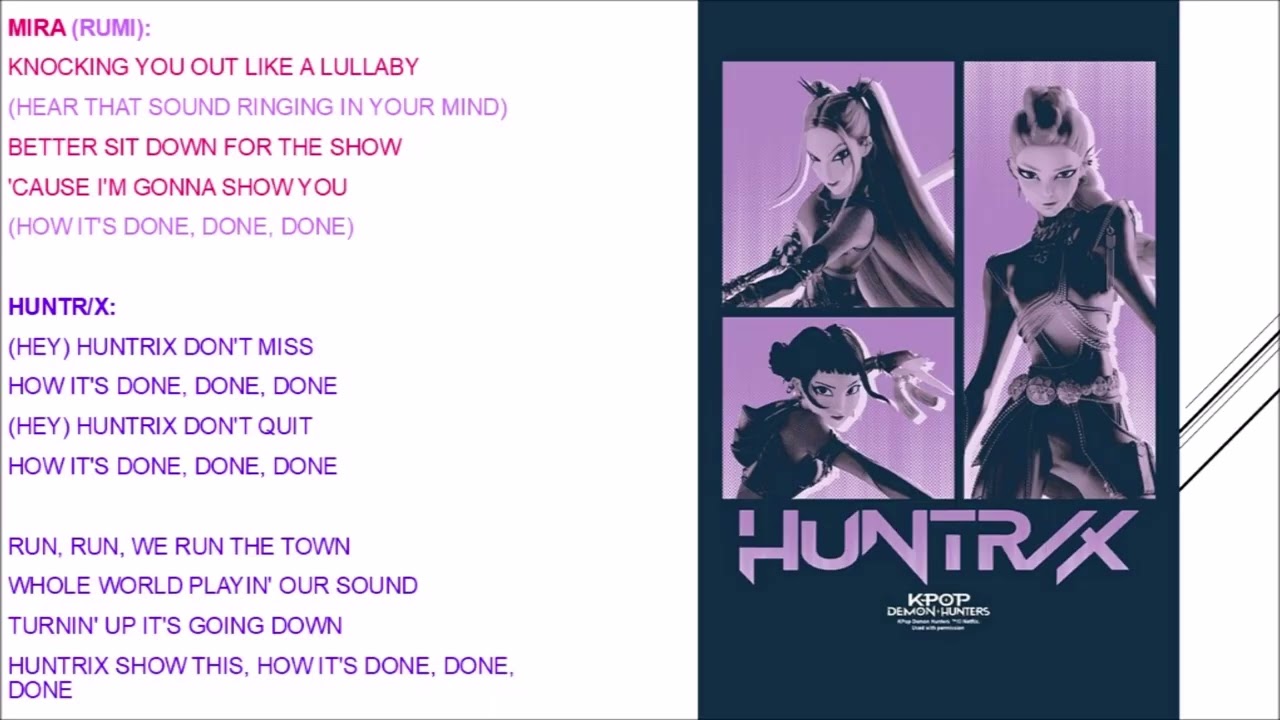 How It’s Done KPop Demon Hunters Lyrics