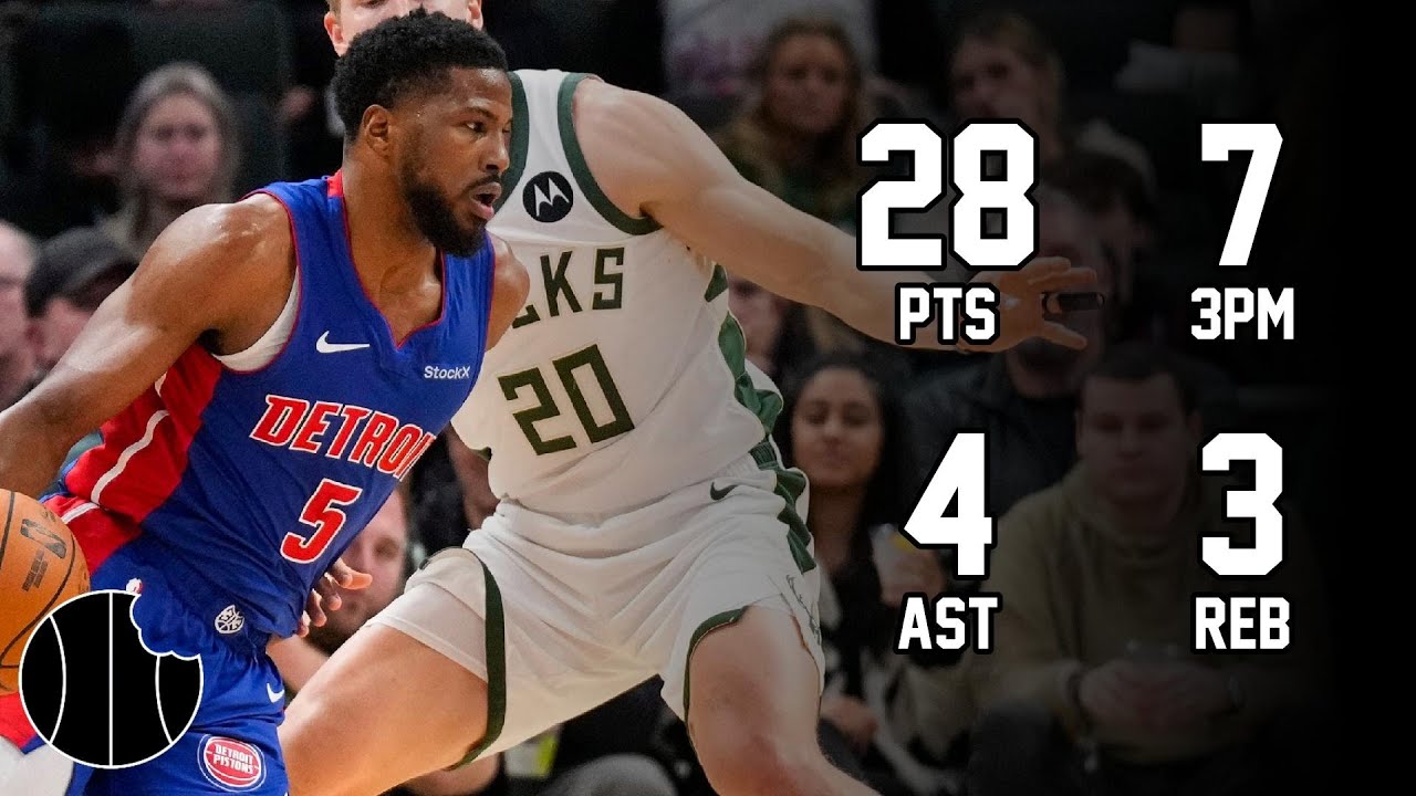 Malik Beasley Highlights | Pistons vs. Heat | 16th Dec 2024