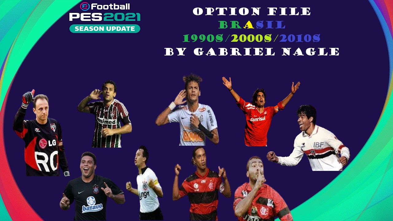 Option File PES 2021 Brasileirão 90s/00s/10s V1 (PS4/PS5/PC)  + Tutorial