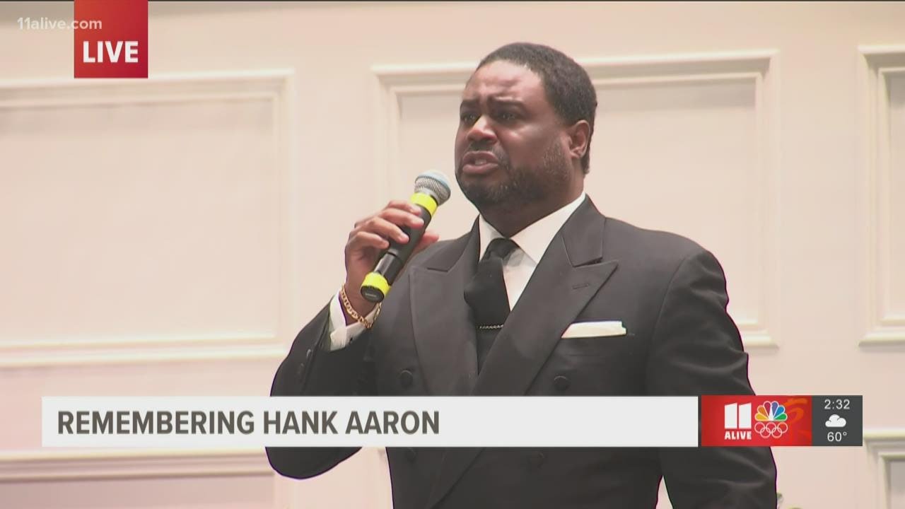 Hank Aaron Funeral | Rodrick Dixon performs 'The Impossible Dream'