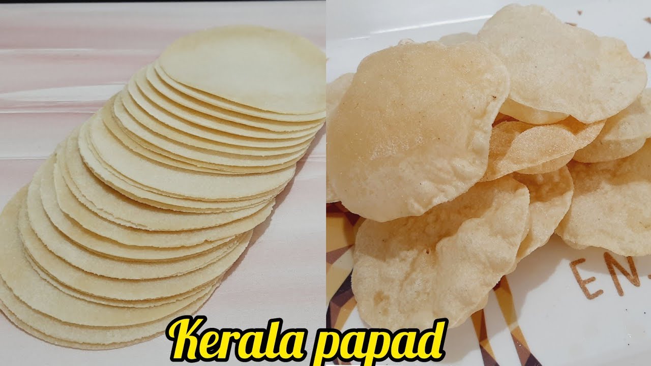 Homemade Kerala Papad Recipe | Urad dal papad | Kerala Pappadam in just 20 minutes