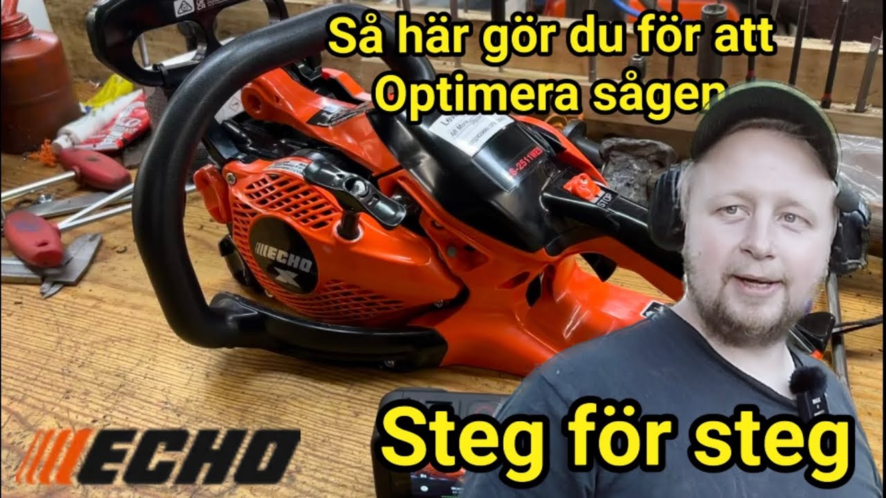 Trimmar Echo-motorsåg – Dunderkullen visar hur! #Skogsnörderi #diy #Skogsproffs