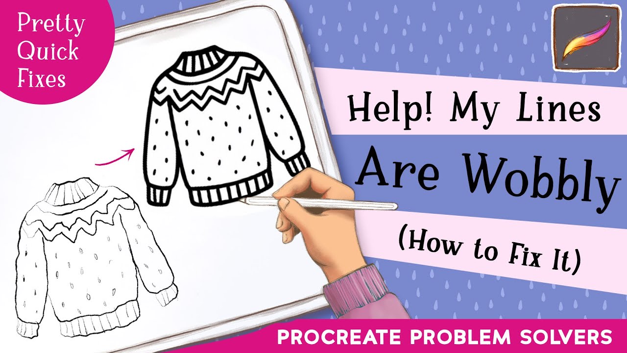 Как исправить неровные линии в Procreate (очень просто!)