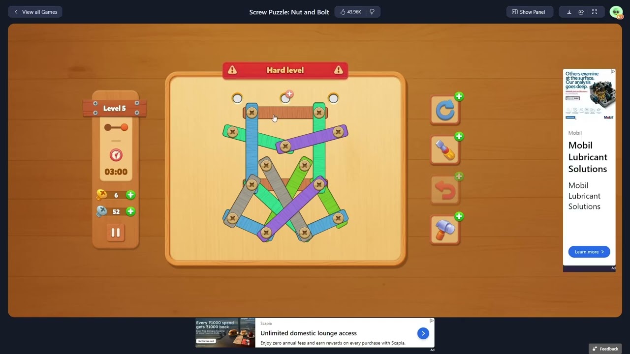 Screw Puzzle: Nut and Bolt - MSN Games [GamesPlayingNow]