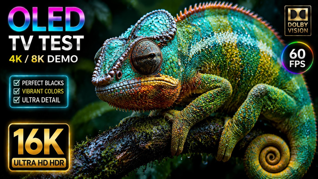 Wild Animals 16K Ultra HD Dolby Vision™ | 120FPS TV Demo (4K / 8K TV)