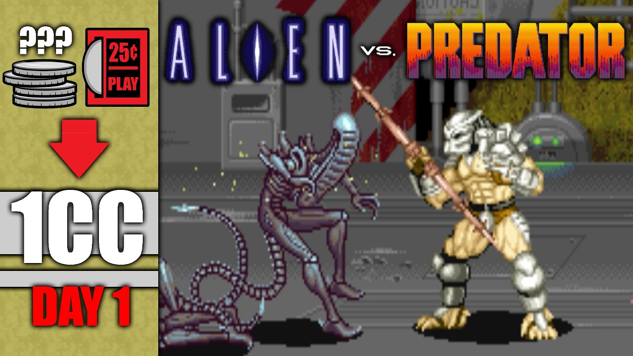 Can I Beat ALIEN vs PREDATOR on 1 Quarter?! A 1CC Journey (Day 1)