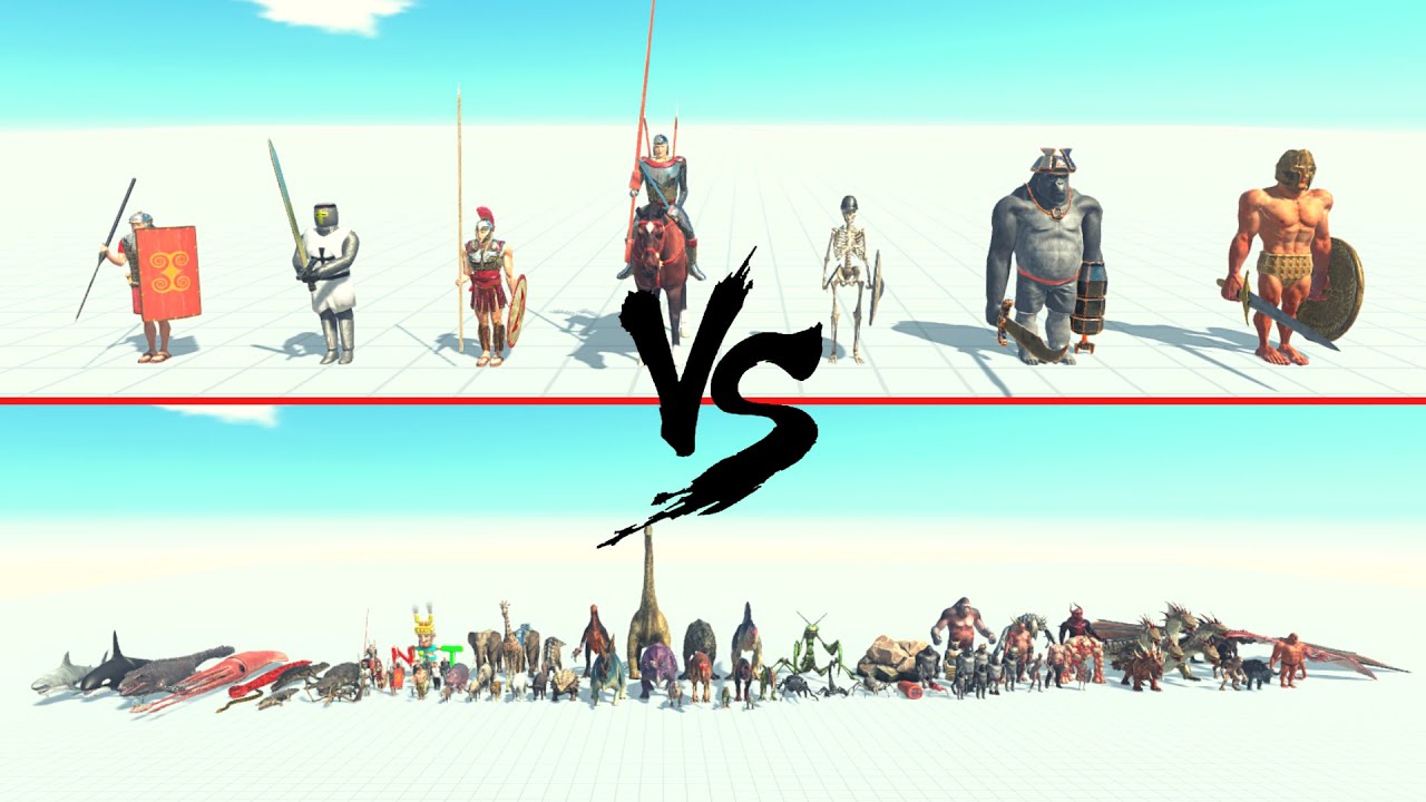 Sword Team Vs All Units ARBS | Animal Revolt Battle Simulator