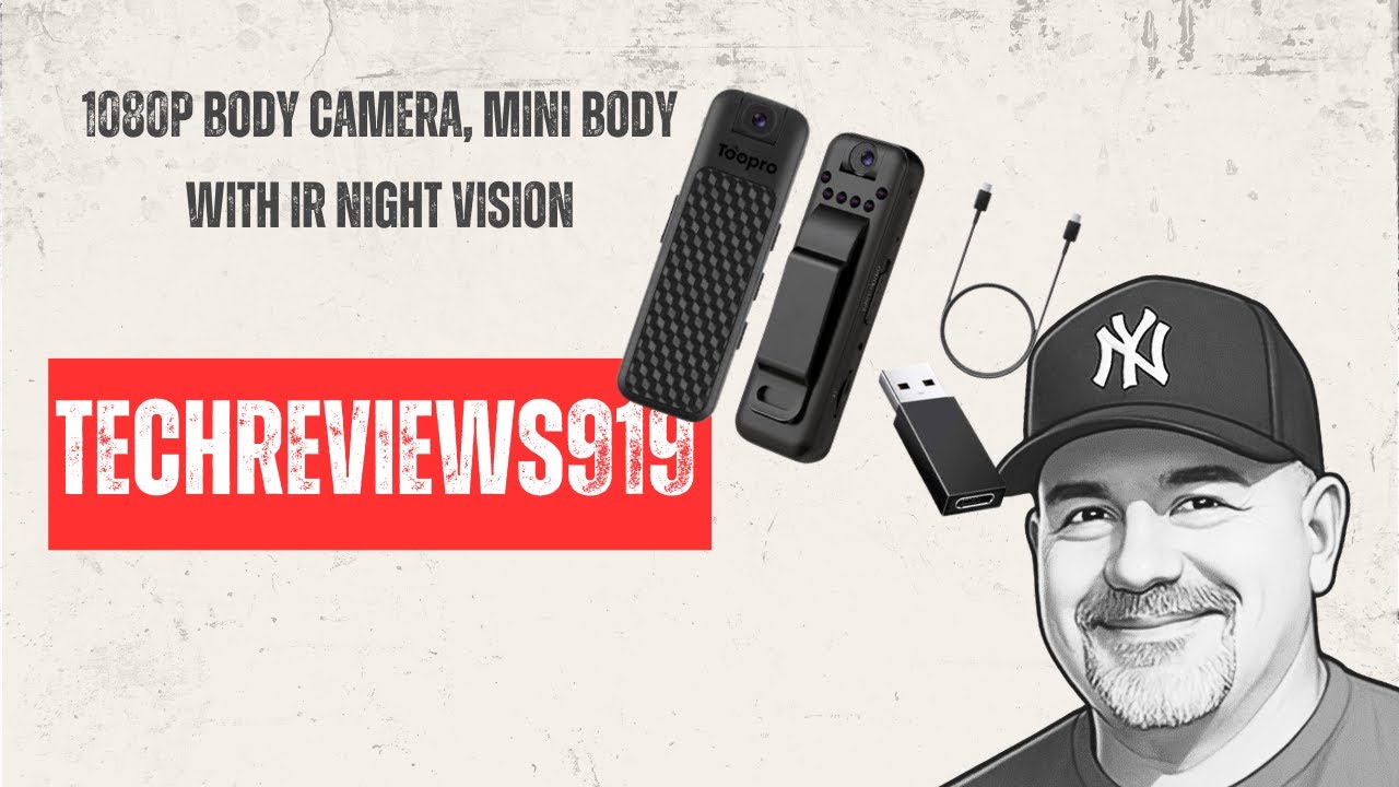 1080P Body Camera, Mini Body Camera with IR Night Vision,
