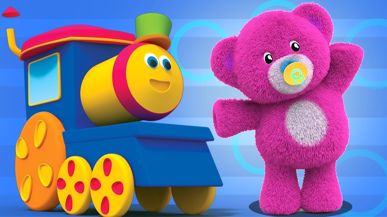gli orsacchiotti si girano | bob il treno | filastrocche | bambini canzoni | Bob Train Teddy Bears