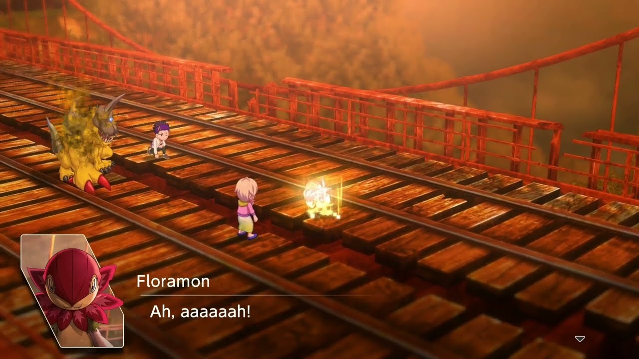 Digimon Survive - Floramon digivolves into Champion