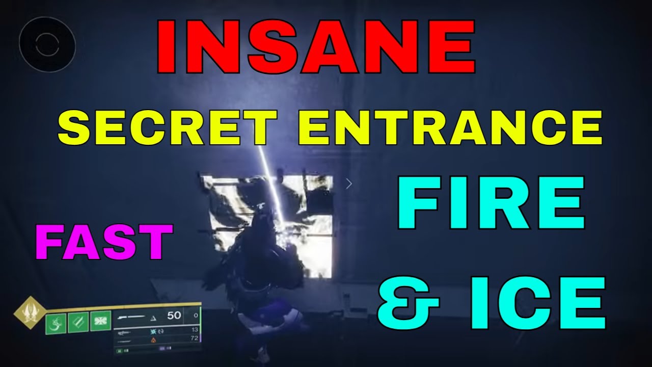 INSANE SECRET ENTRANCE FIRE & ICE EXOTIC MISSION FAST EASY SKIP SPEEDRUN TRICK