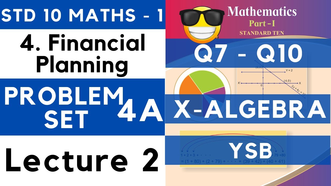 Financial Planning | Problem Set 4A Lecture 2 | SSC Class 10 Algebra | Maths 1 | Maharashtra Board
