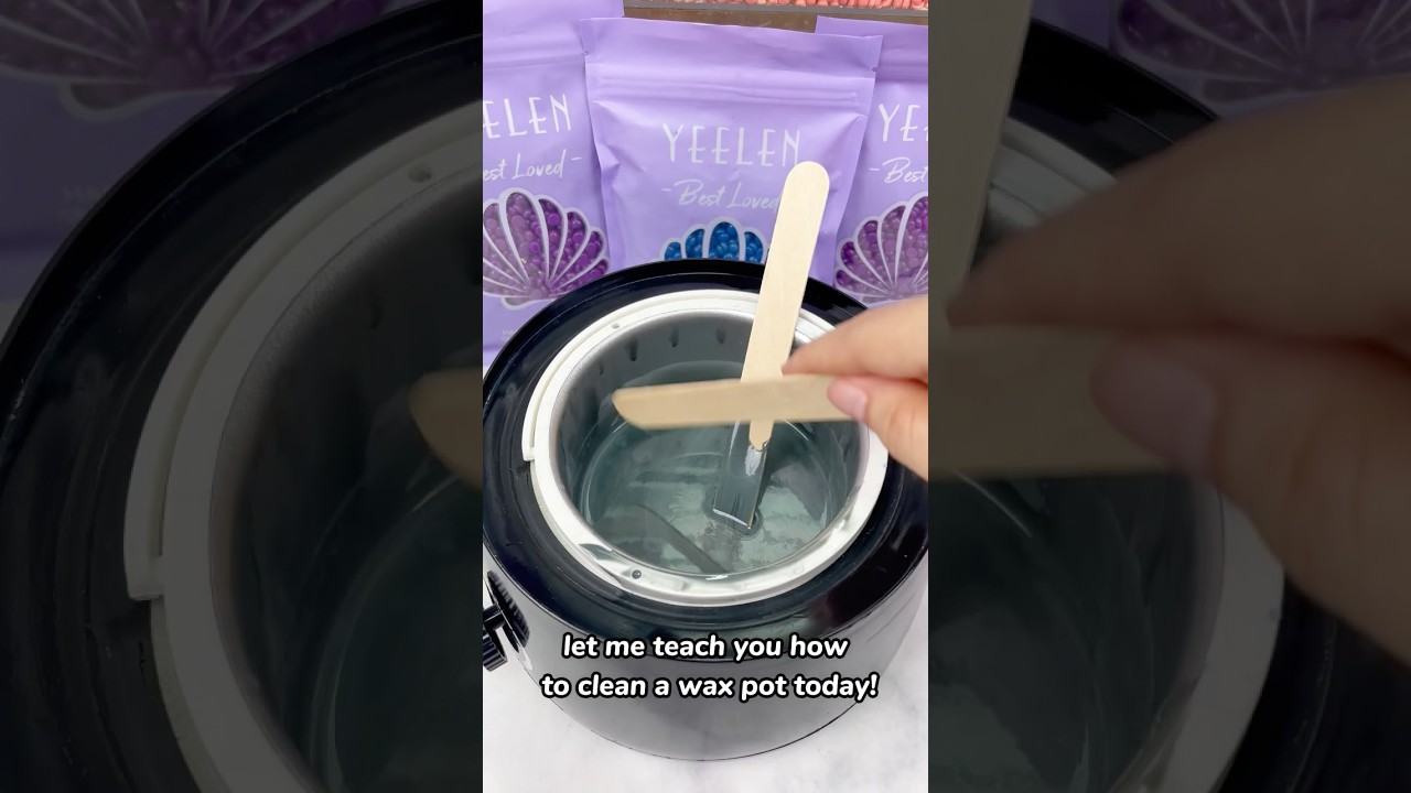 A money-saving method for cleaning wax pots #yeelen #yeelenwax #waxingkit #waxing #hardwax