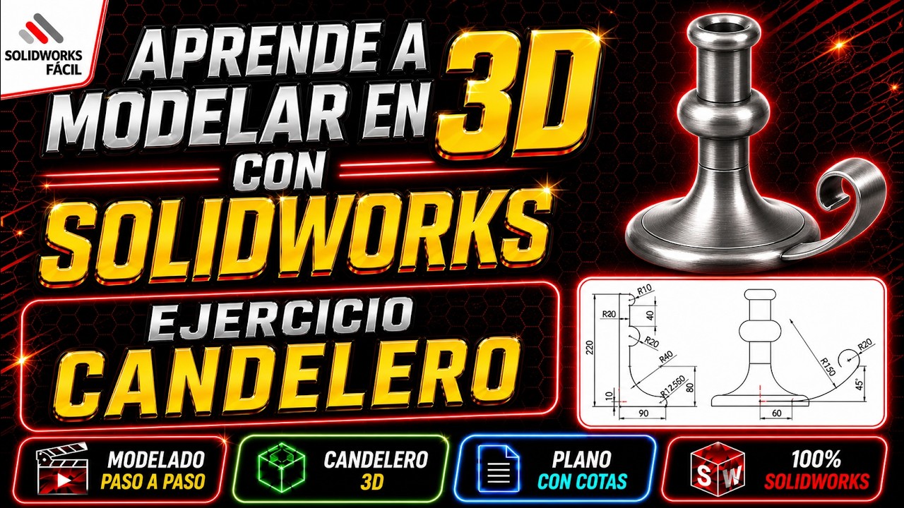 SOLIDWORKS - CANDELERO