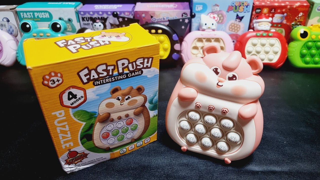 3 Minutes Satisfying with Unboxing Push Pop It Game Console Fidget Toy ASMR