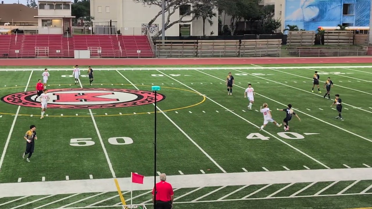 1/22/26 Waipahu High School Varsity Boys Soccer vs Kalaheo 1st half 