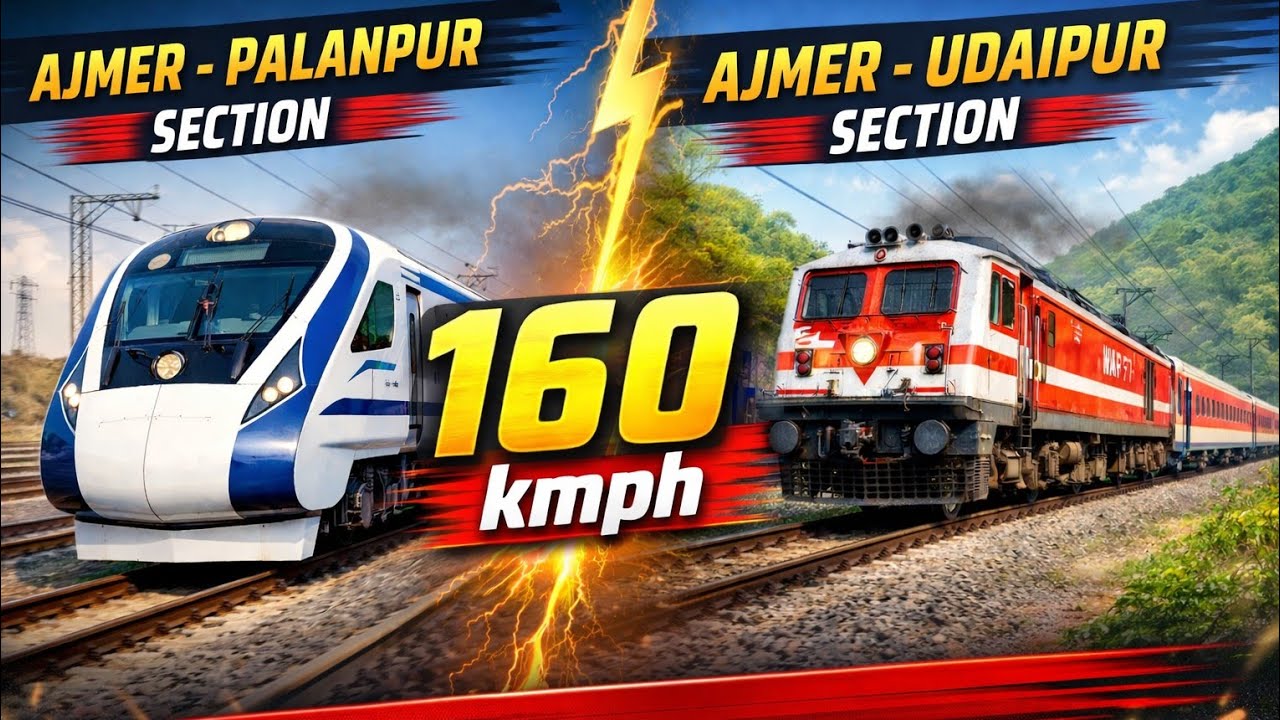 Ajmer Division OHE Upgrade | 2×25 kV System for High Speed Trains cost 539 crore 
