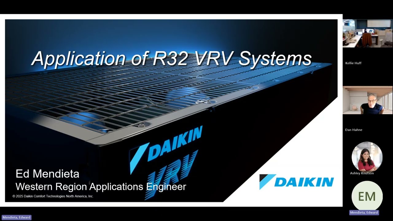Webinar Application of R 32 VRV Systems A Step by Step Design Guide