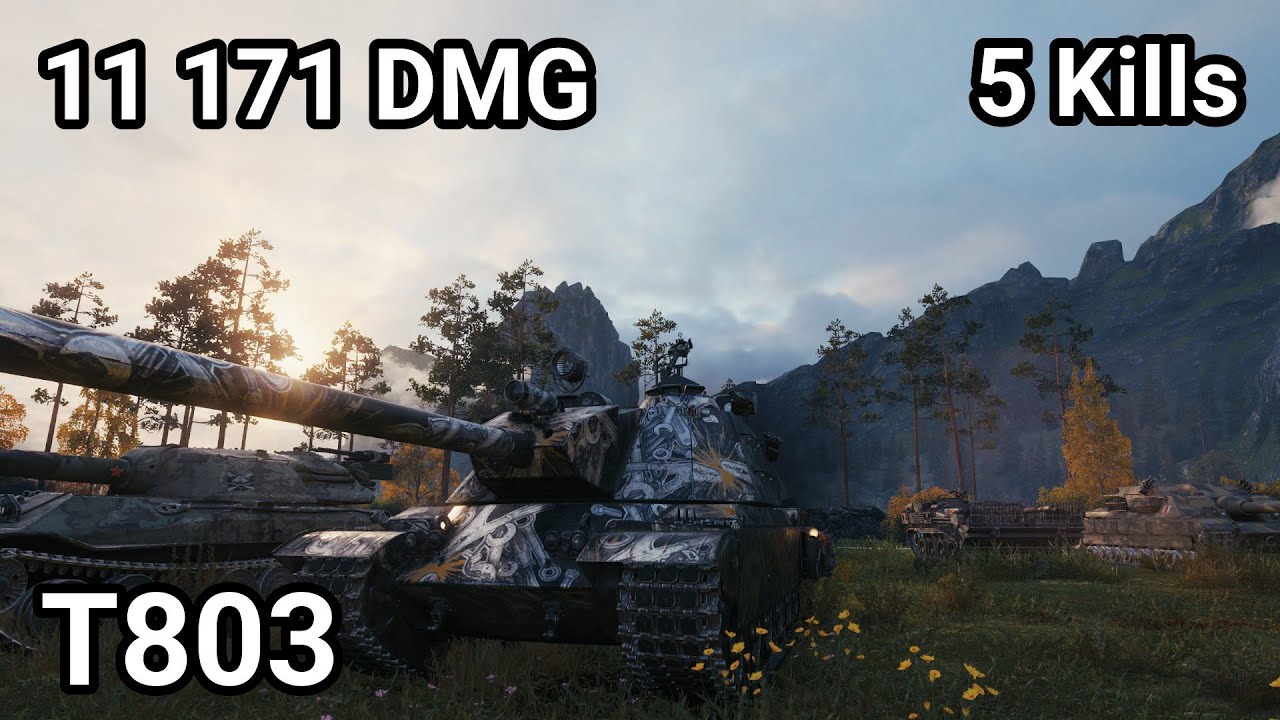 T803 - 11 171 damage / 5 kill / 5 400 blocked / 871 assist