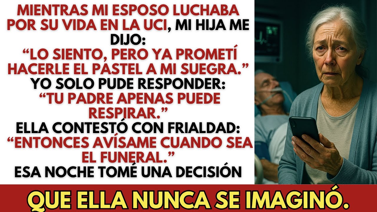 Mientras Mi Esposo Agonizaba En La UCI… Mi Hija Aún Puso Por Encima El Cumpleaños De Su Suegra