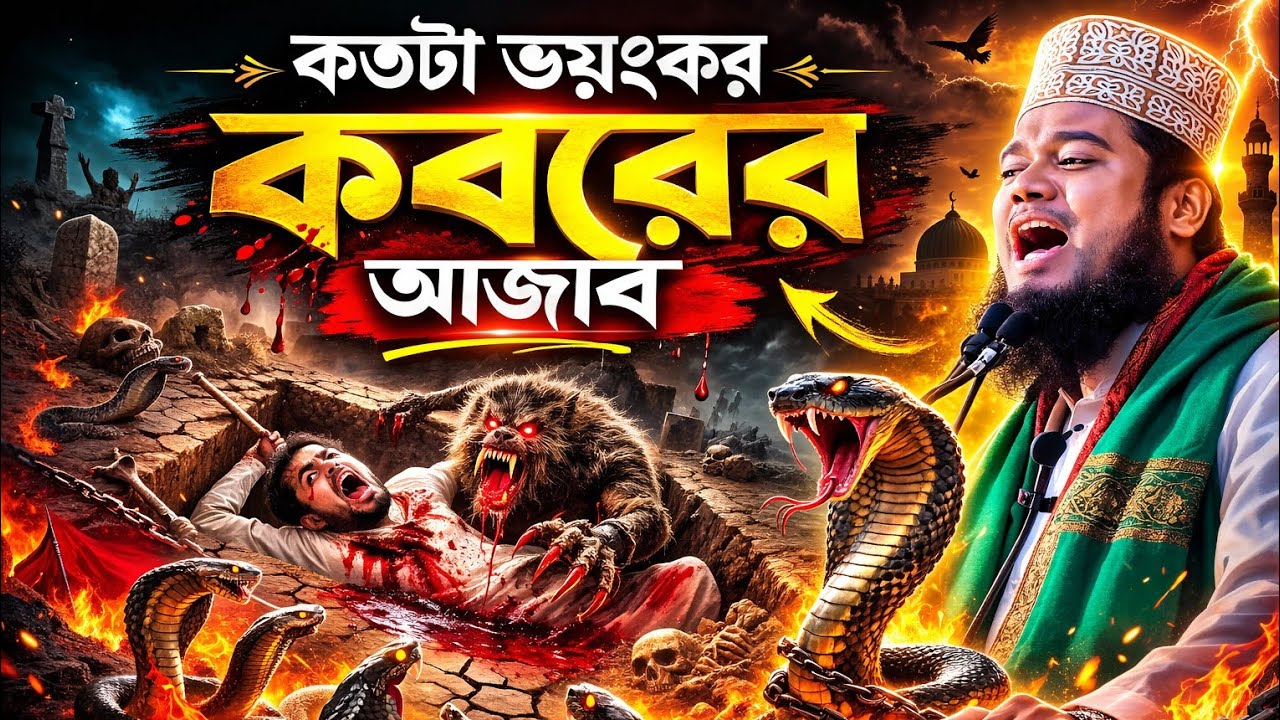 কতটা ভয়ংকর কবরের আজাব।। ক্বারী রুহুল আমিন সিদ্দিকী 