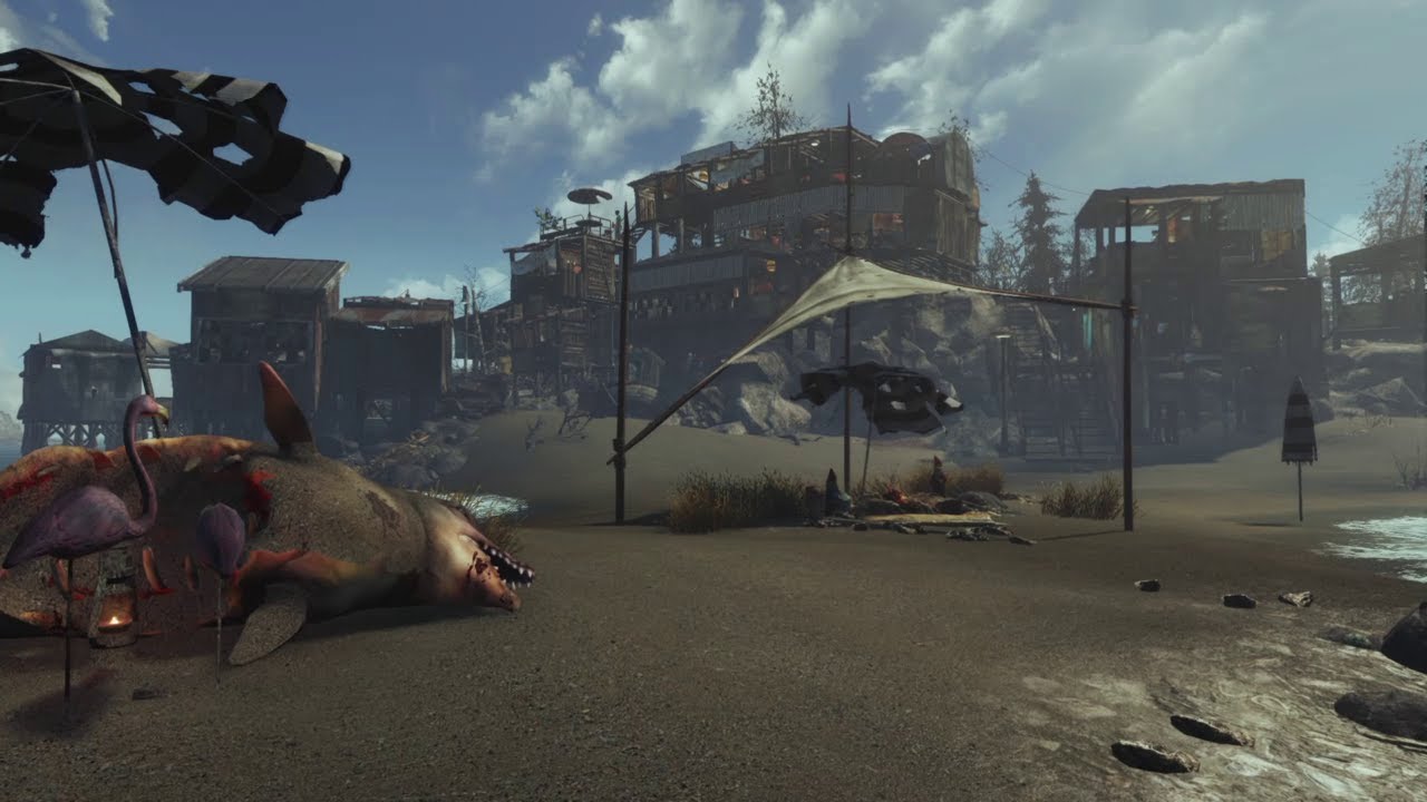 Dalton farm -'the real far harbor' settlement build (no mods) FALLOUT 4