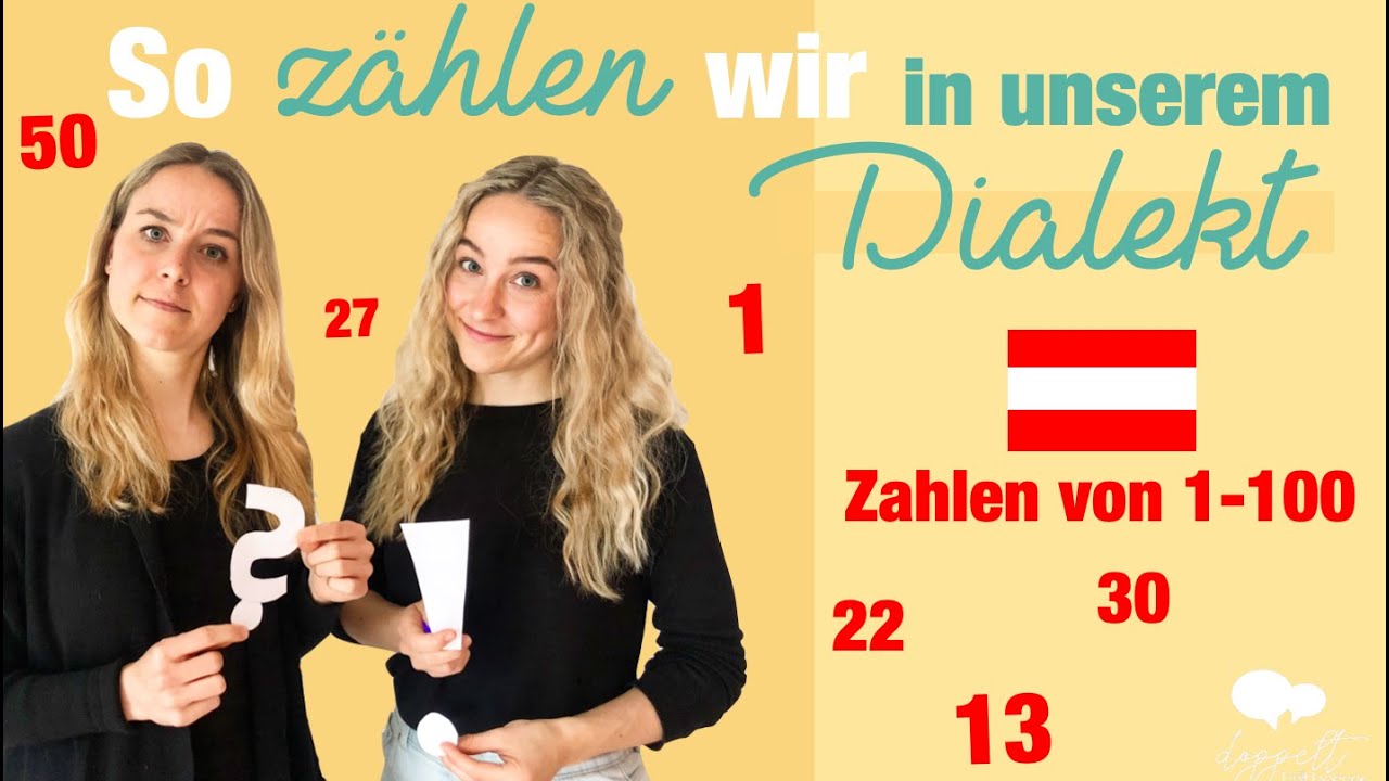 Zählen auf Österreichisch: die Zahlen in unserem Dialekt (1-100) *Austrian German 101*